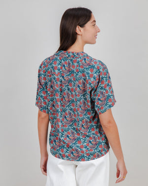 Asis Percales Passerine Aloha Blouse Mist