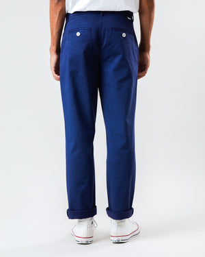 Pleated Chino Navy