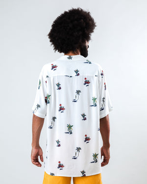 Helios Small Aloha Shirt Ecru
