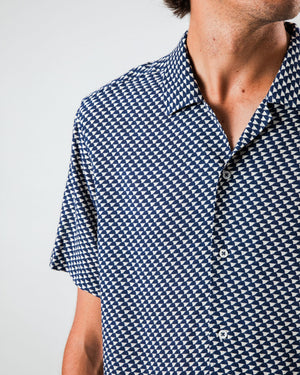 Tramuntana Aloha Shirt Navy
