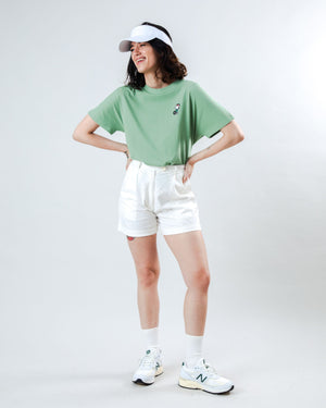 Peanuts The Tennis Snoopy Oversize Tee Green