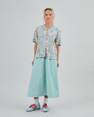 Messy Stripes Aloha Blouse Multicolor