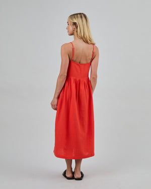 Strappy Loose Dress Coral