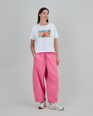 Checks Balloon Pants Pink