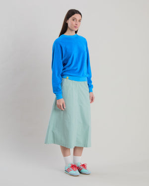 Terry Ranglan Sweatshirt Blue
