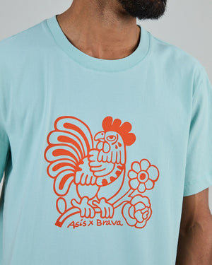 Asis Percales Kikiriki Oversize T-Shirt blue