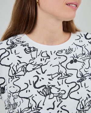 Peanuts Woodstock Oversize Tee White