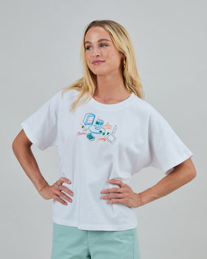 Chiringuito Embroidery Oversize Tee White