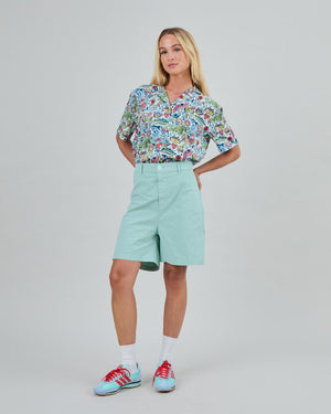 High Waist Shorts Green