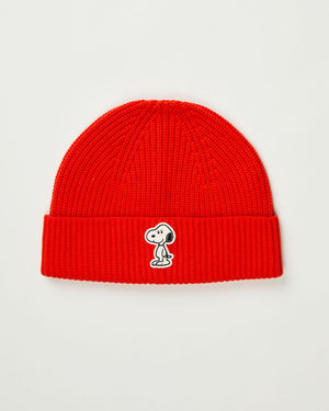 Peanuts Wool Beanie Red