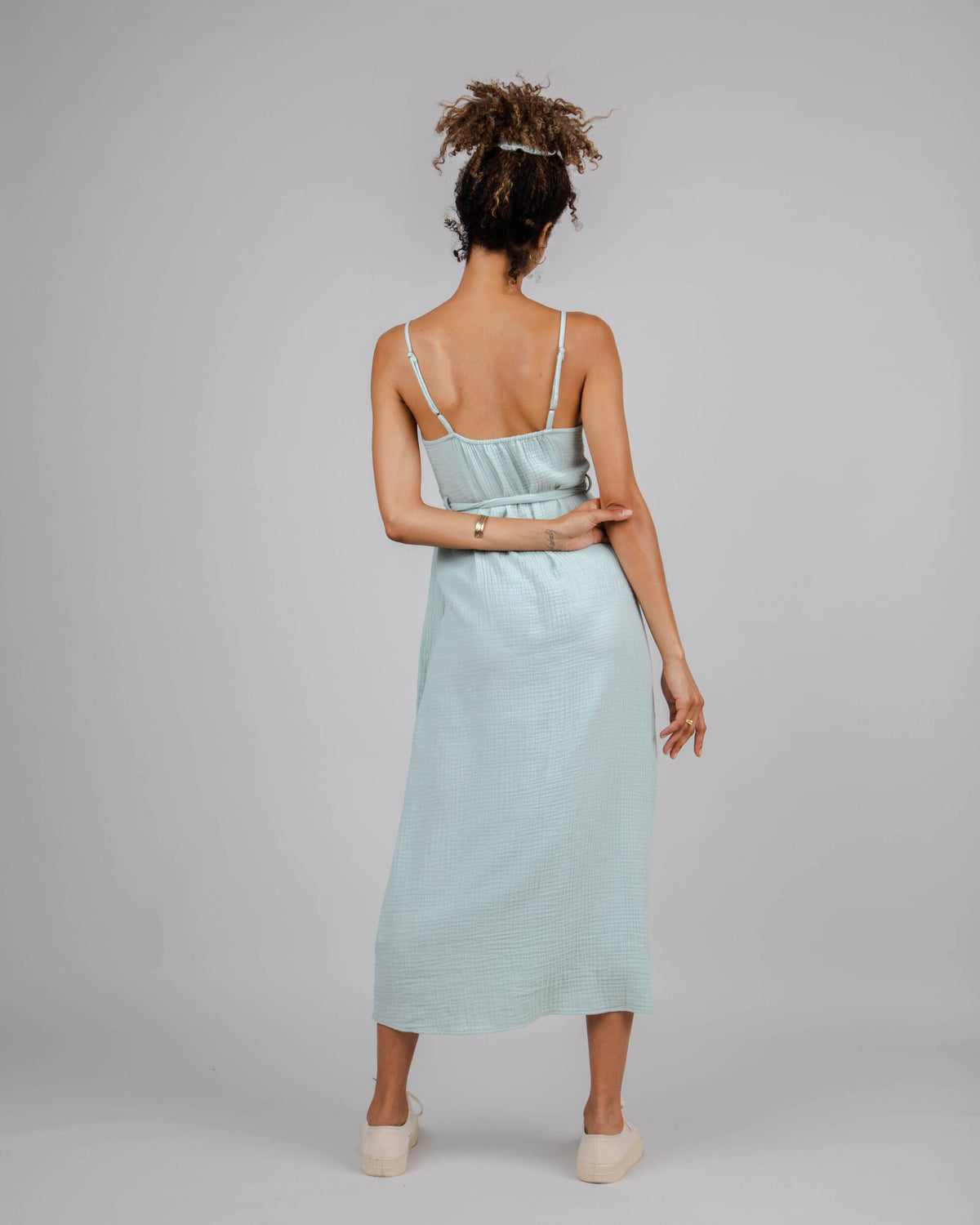 Bubble Strap Dress Light Morera