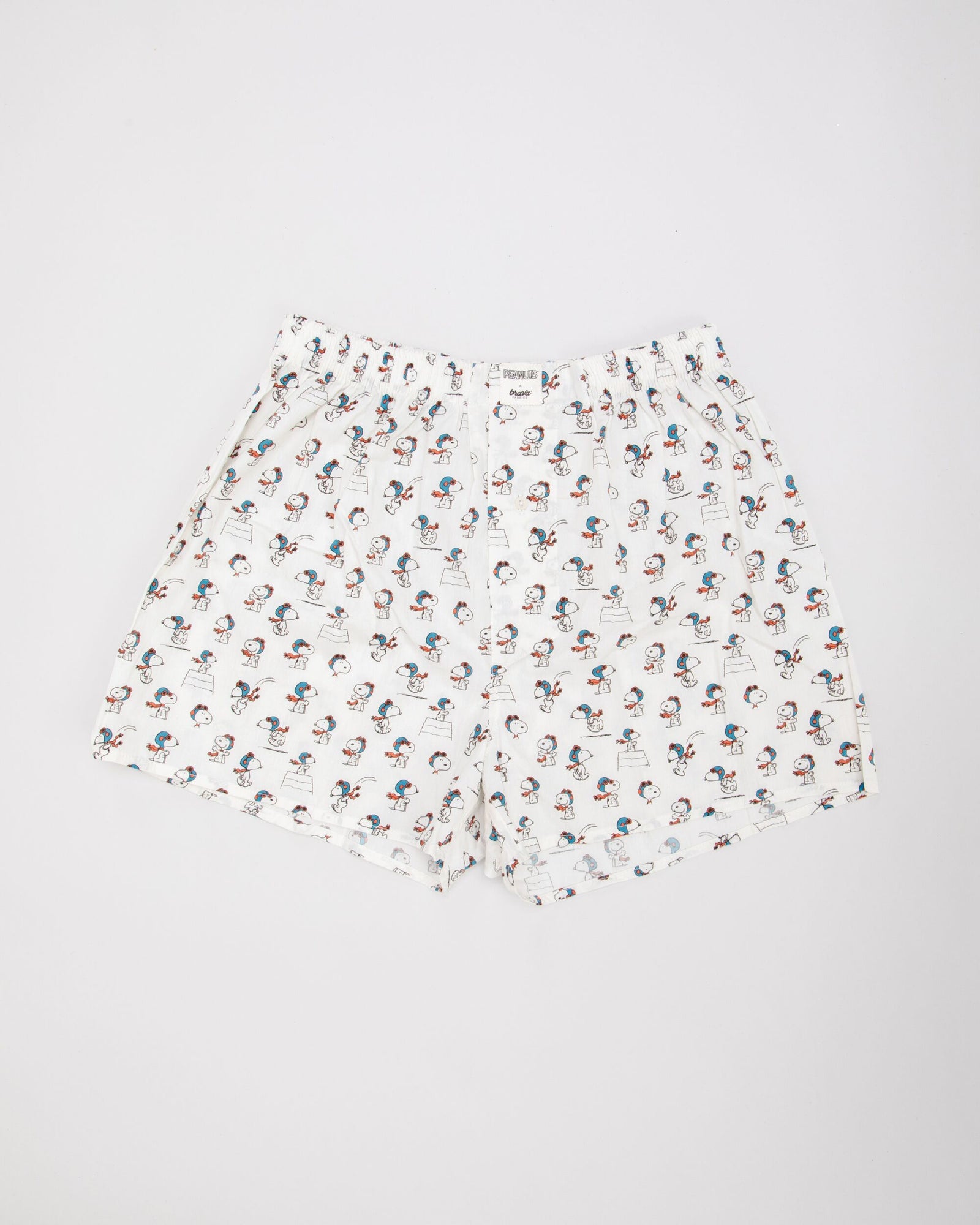 Peanuts Flying Ace Cotton Boxers Ecru