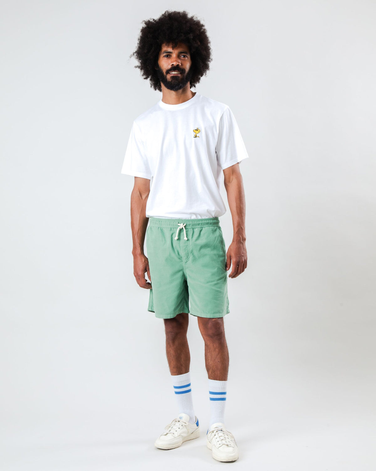 Baby Cord Short Light Green