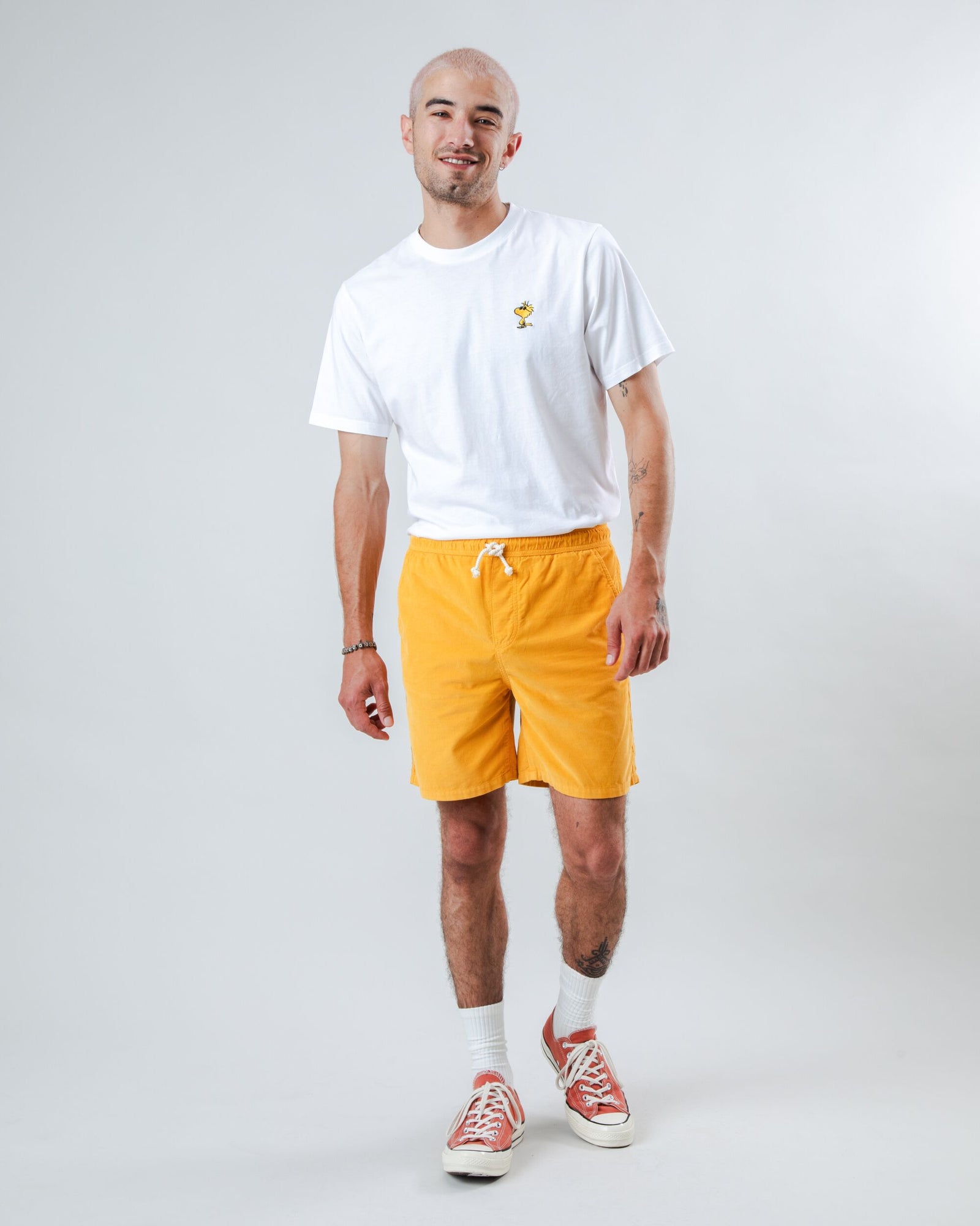 Baby Cord Short Yellow