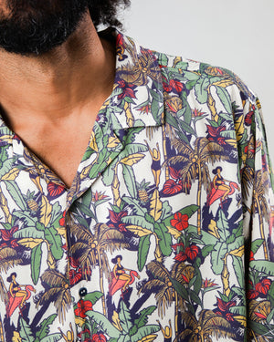 Helios Aloha Shirt Ecru