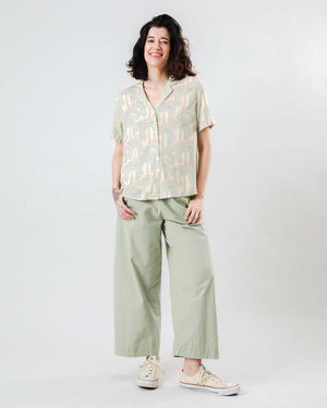 Borneo Aloha Blouse Ecru