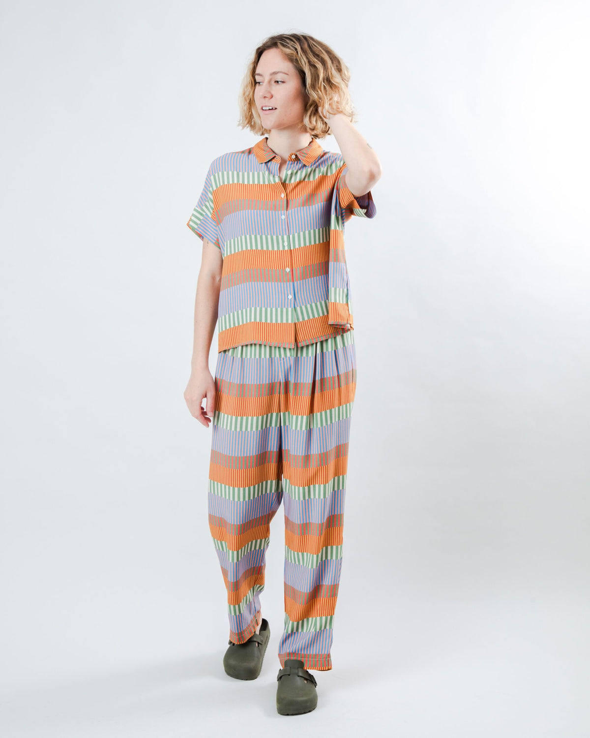 Mediterranean Batwing Blouse