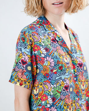 Asis Percales Tutti Frutti Aloha Blouse
