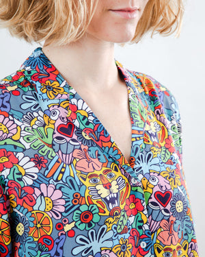 Asis Percales Tutti Frutti Aloha Blouse
