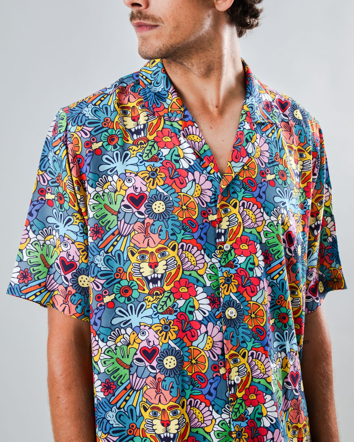 Asis Percales Tutti Frutti Aloha Shirt