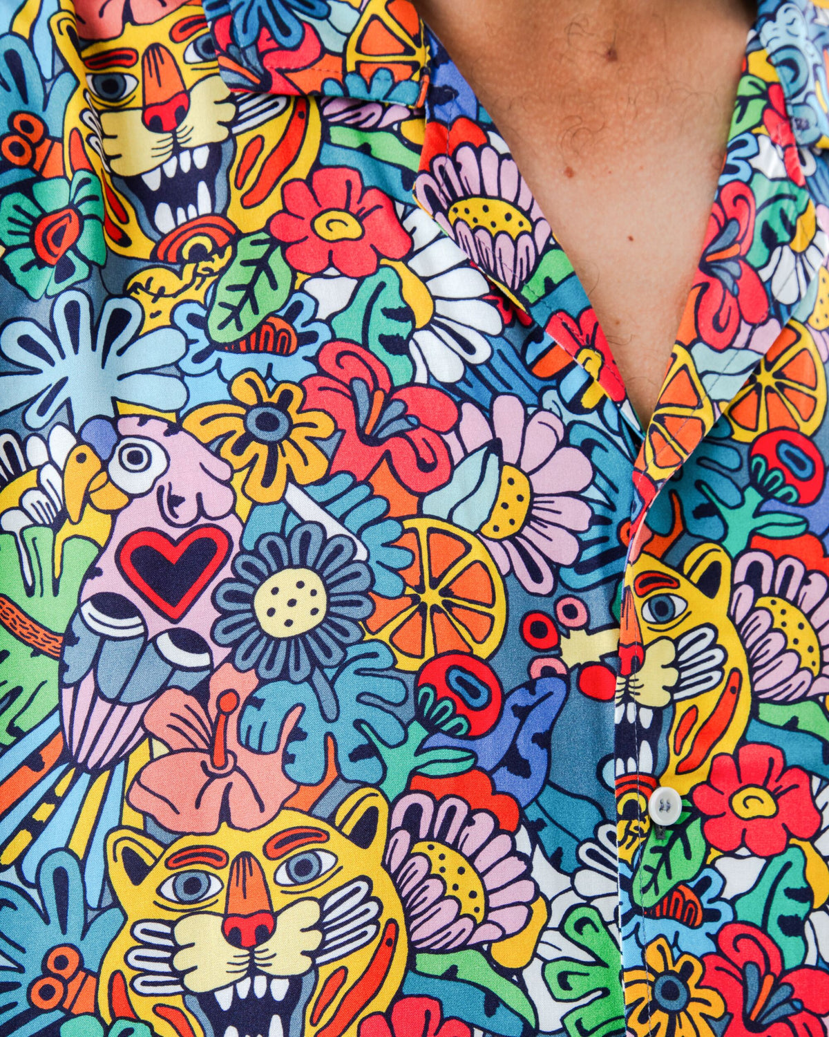 Asis Percales Tutti Frutti Aloha Shirt