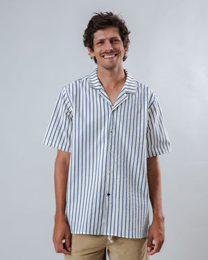 Sailor Aloha Shirt Blue