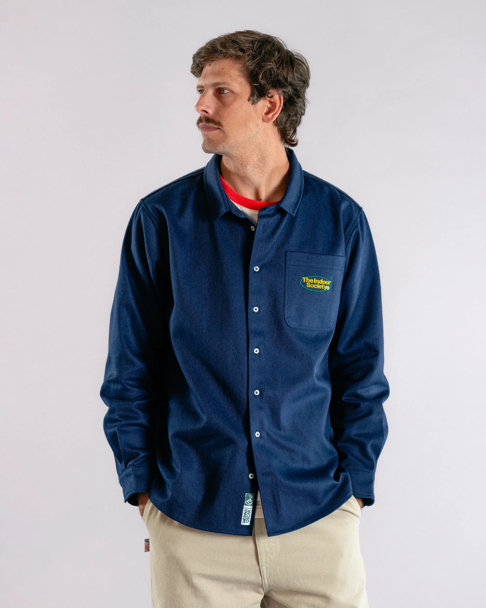 The Indoor Society Overshirt Blue