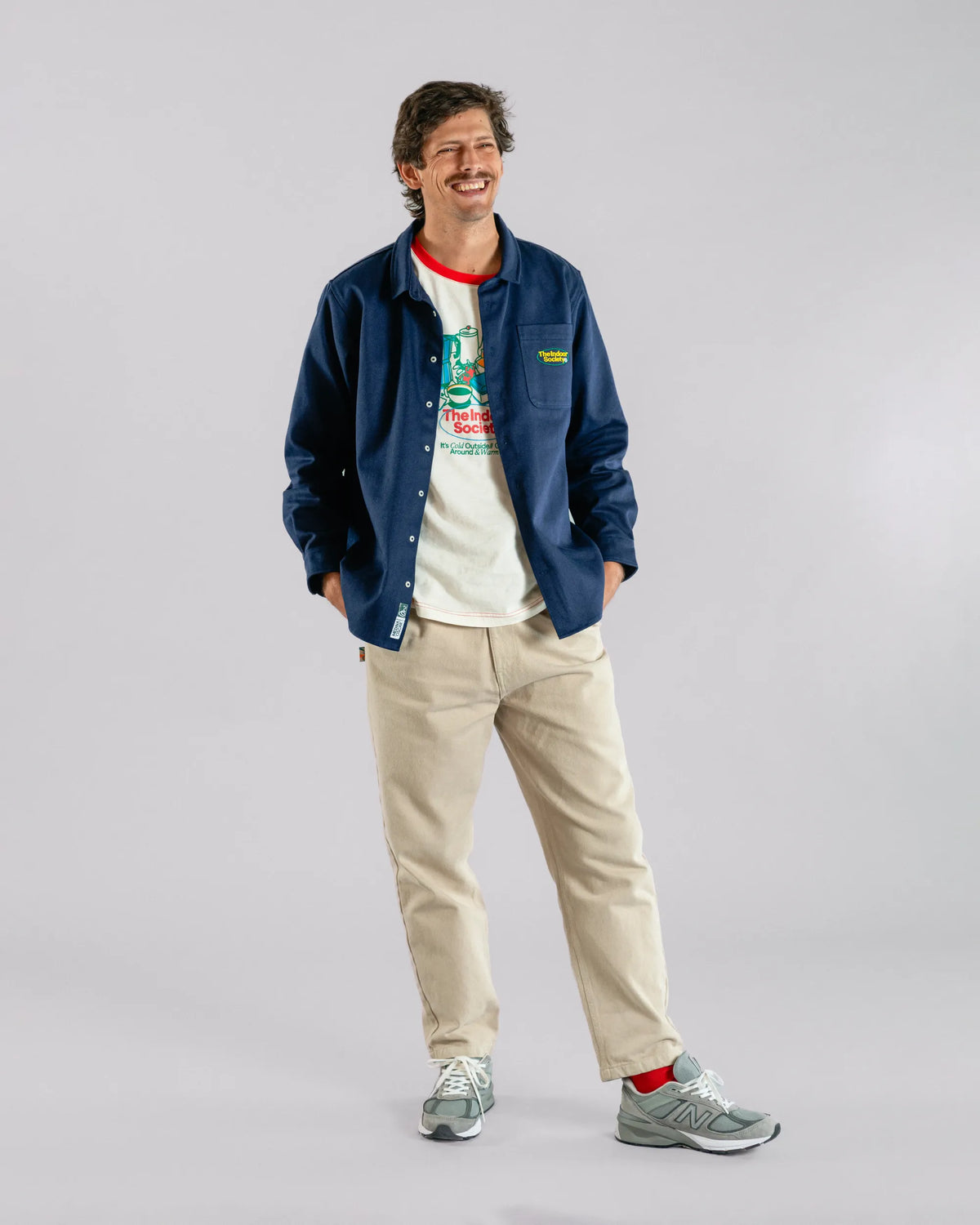 The Indoor Society Overshirt Blue