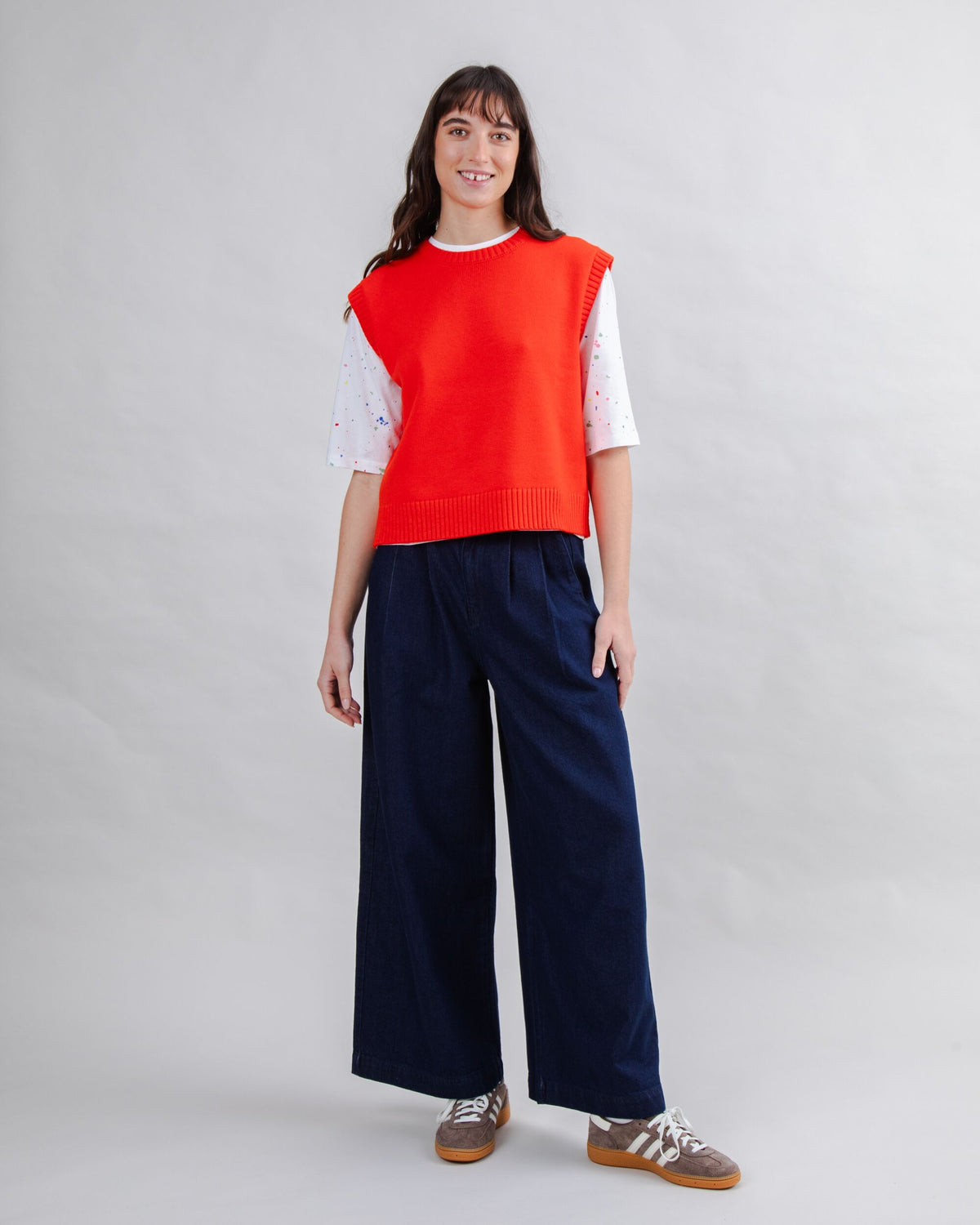 Wool Vest Red