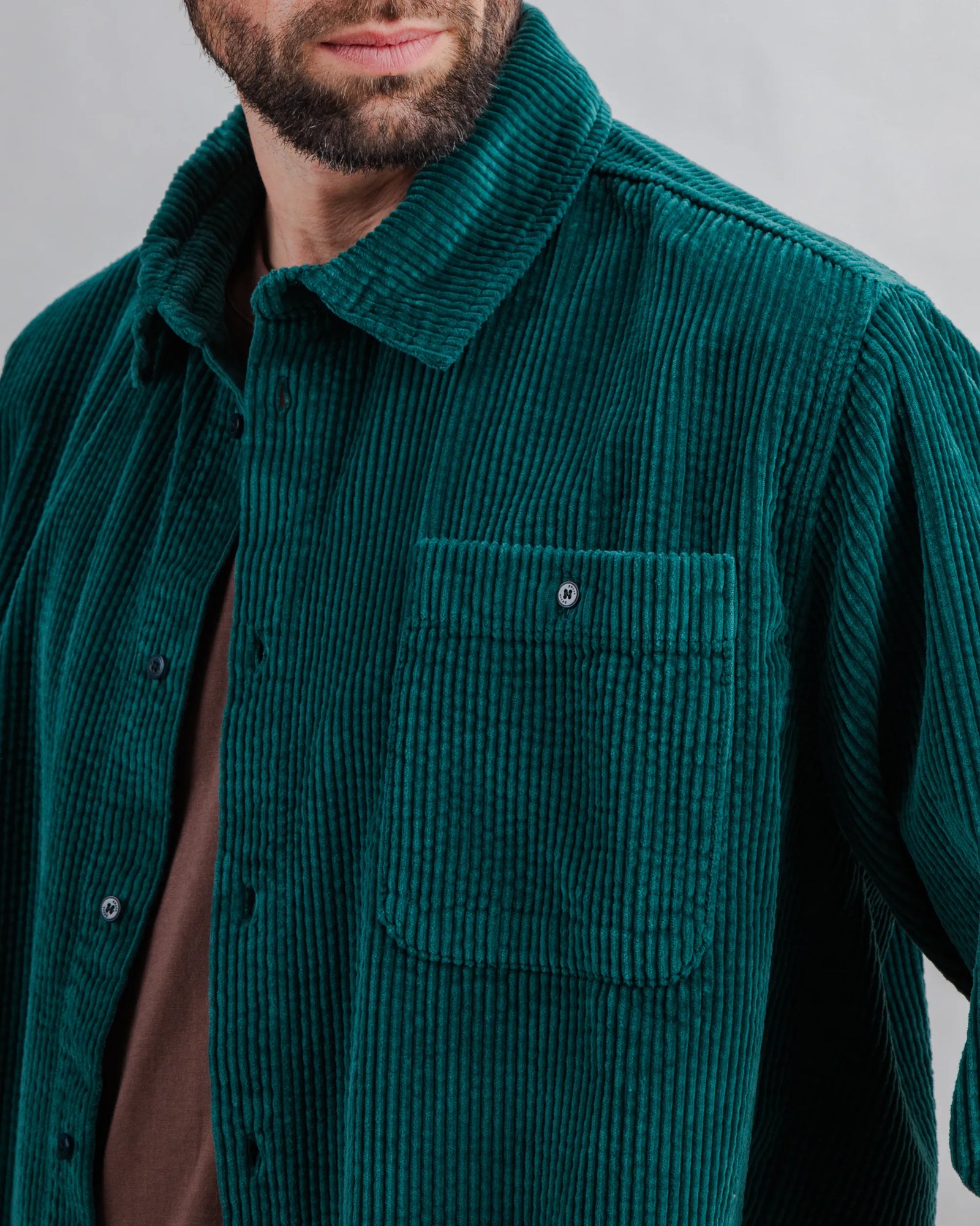 Corduroy Overshirt Green