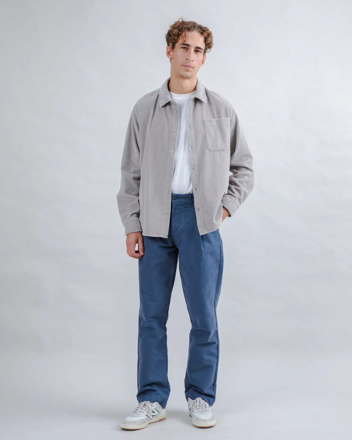 Corduroy Overshirt Grey