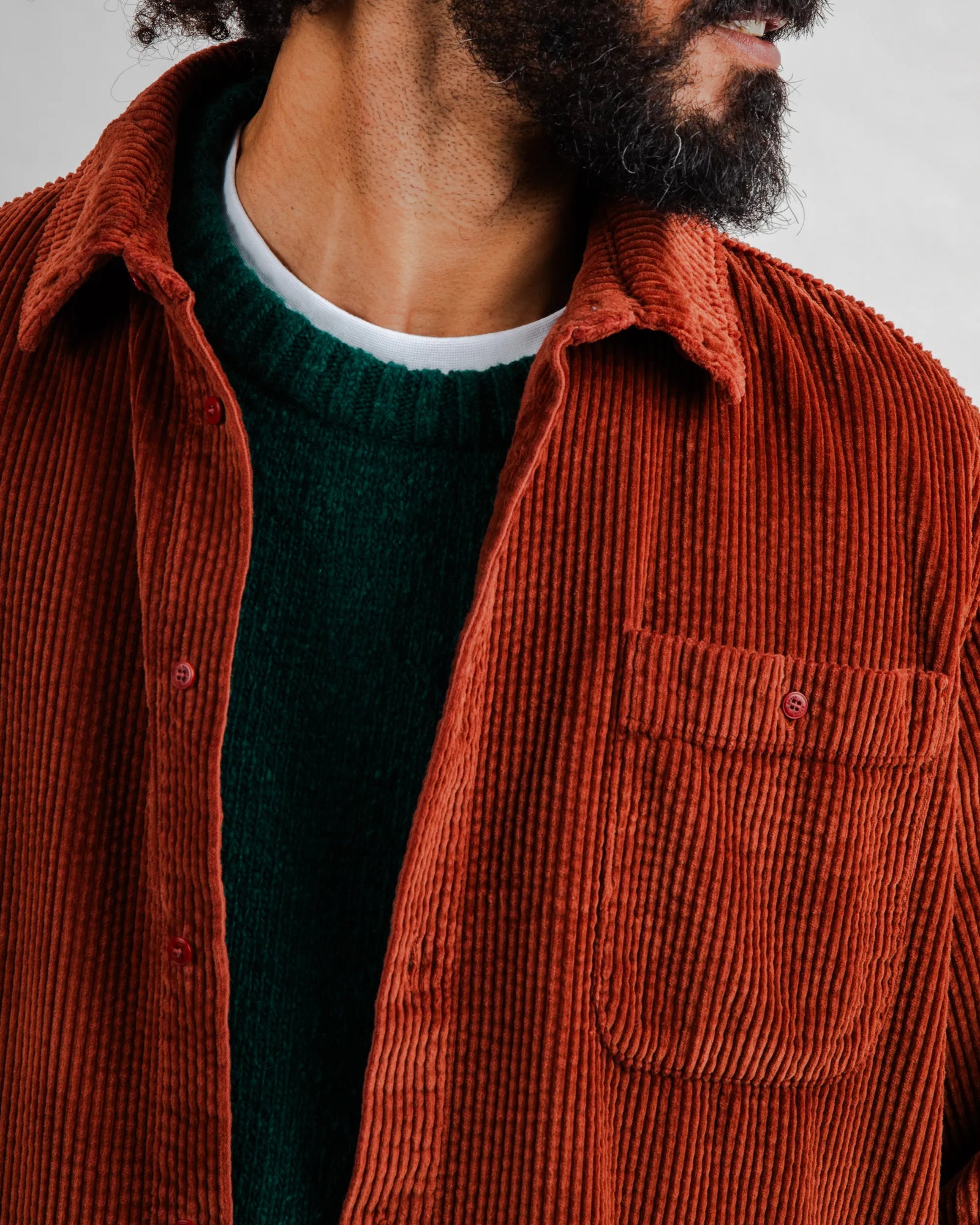 Corduroy Overshirt Copper