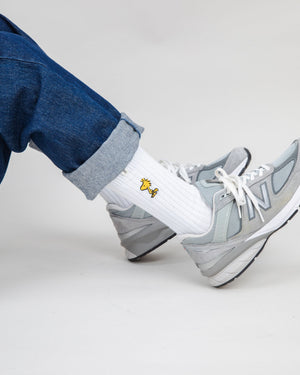 Peanuts Woodstock Socks Ecru