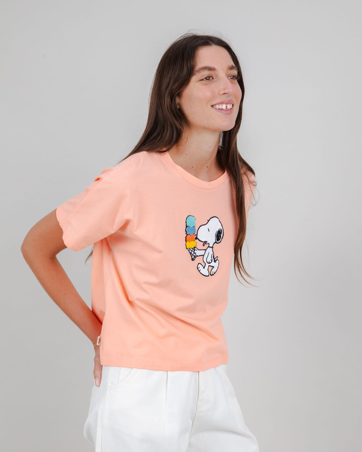 Peanuts Icecream Oversize Tee Pink