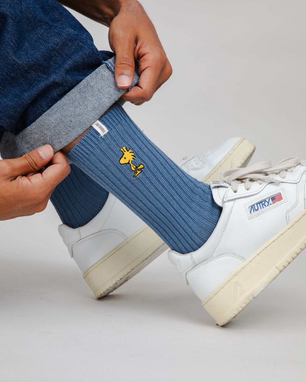 Peanuts Woodstock Socks Blue