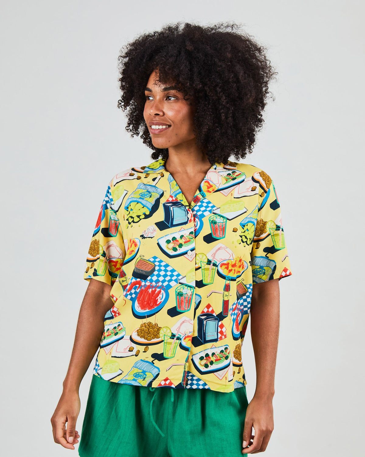 Chiringuito Aloha Blouse Yellow