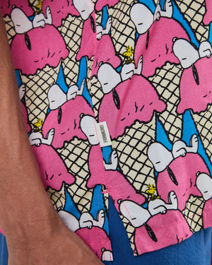 Peanuts Gelato Aloha Blouse Blue