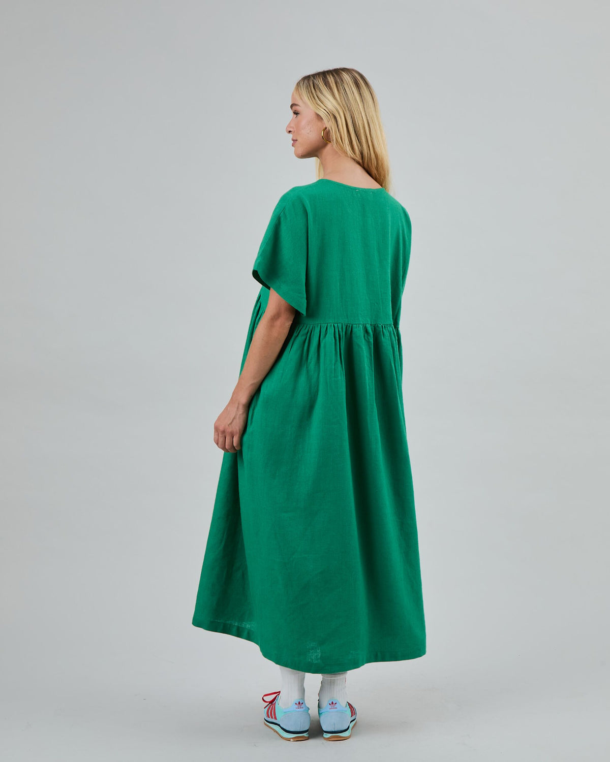 Oversize Long Dress Green