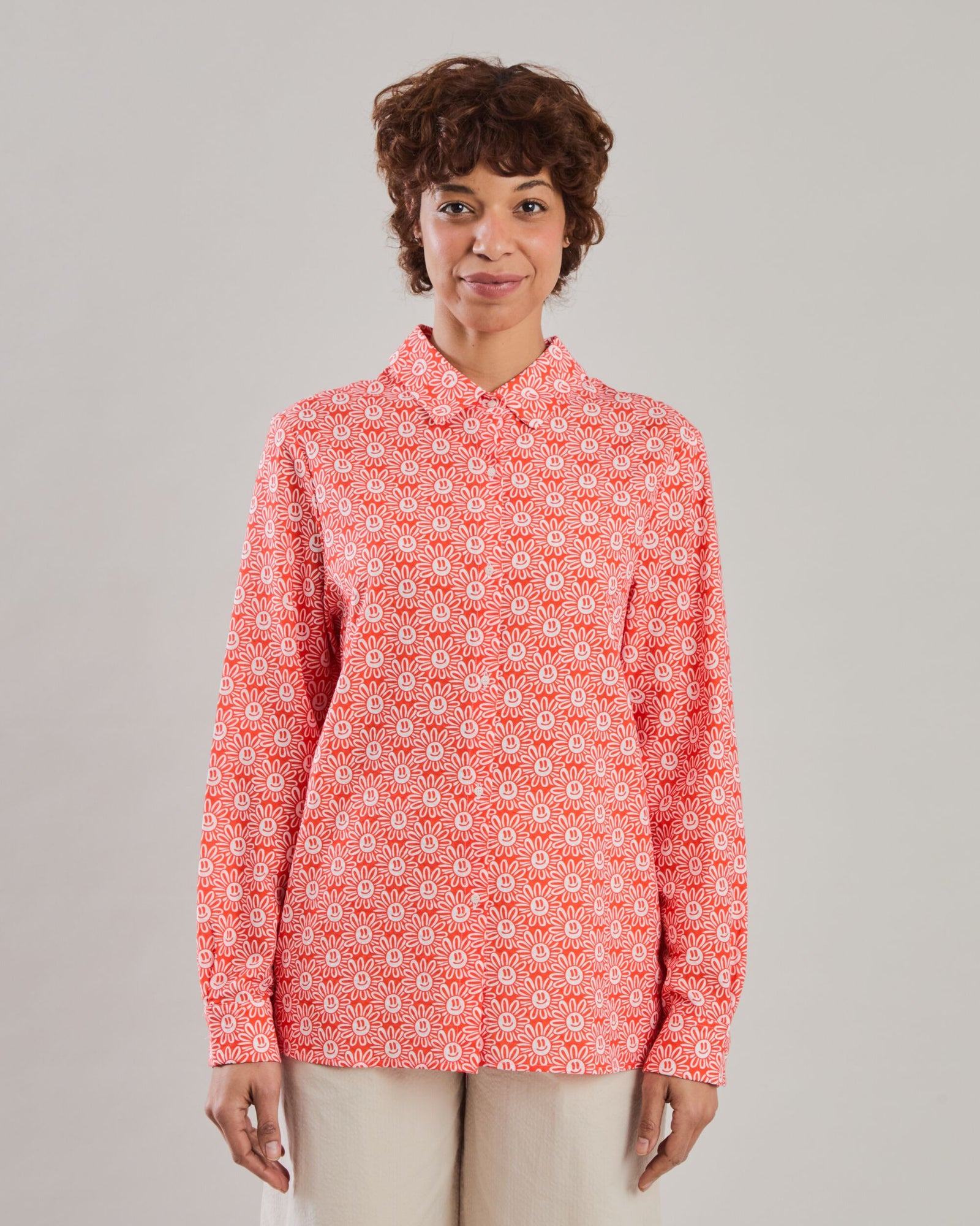 Asis Percales Daisy Regular Blouse Red