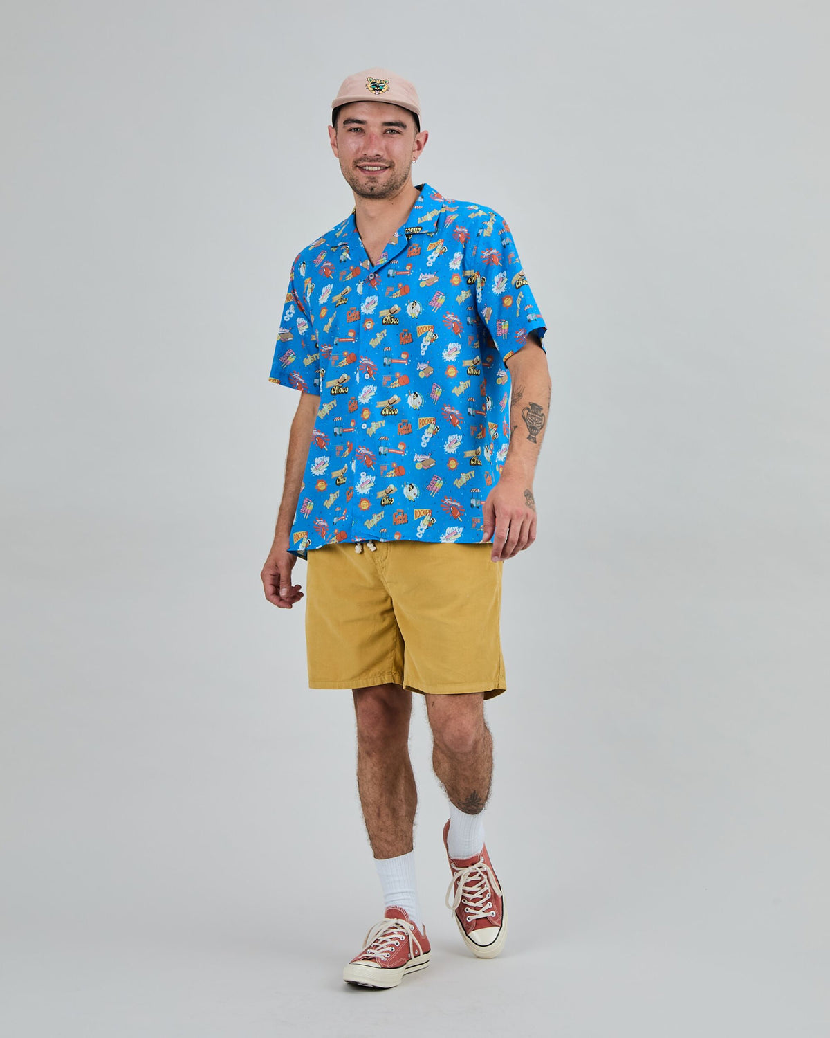 Summer Ice Cream Aloha Shirt Blue
