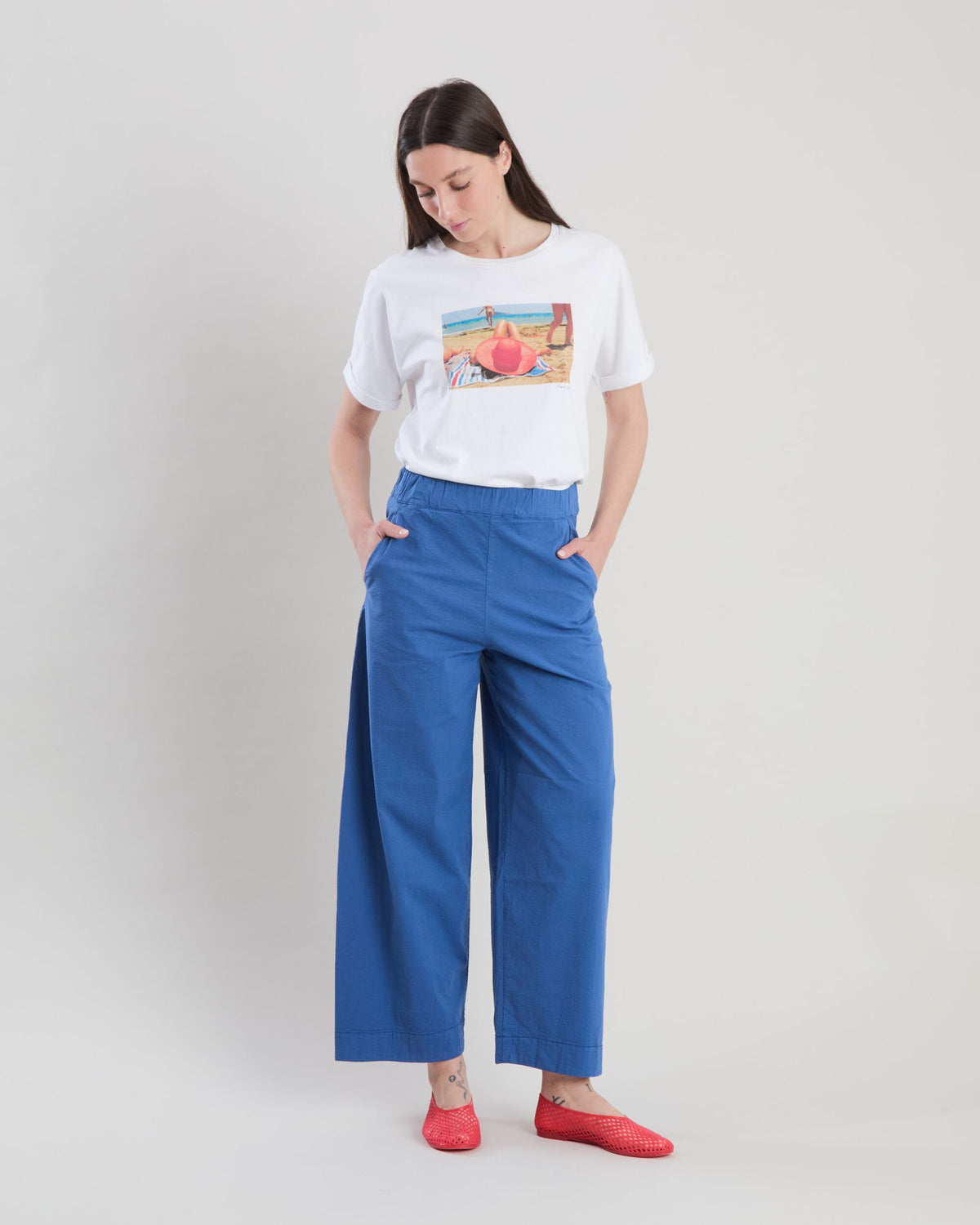 Picnic Oversize Pants Blue