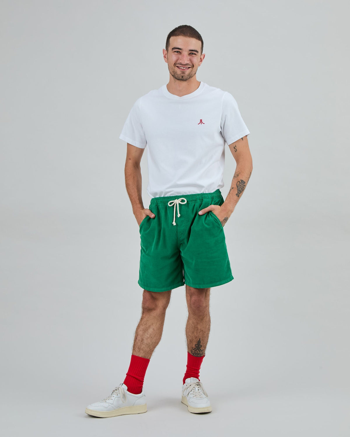 Baby Cord Shorts Green