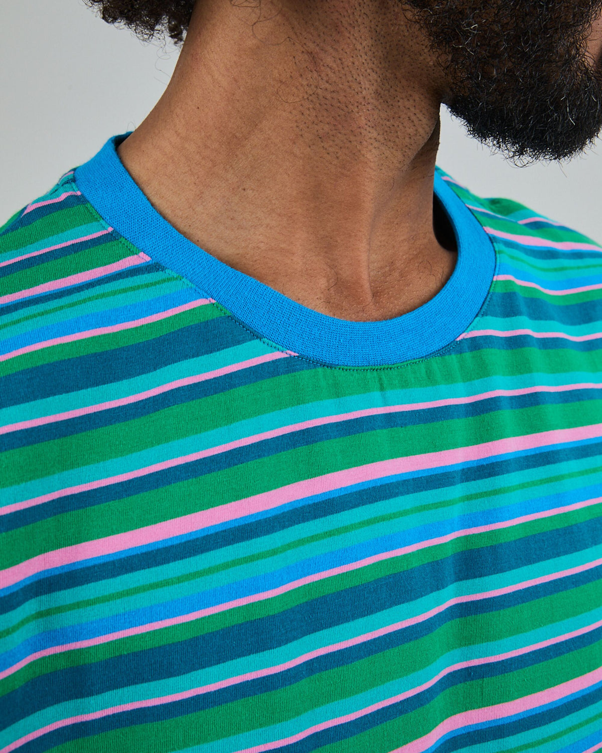 Stripes Regular T-Shirt Blue
