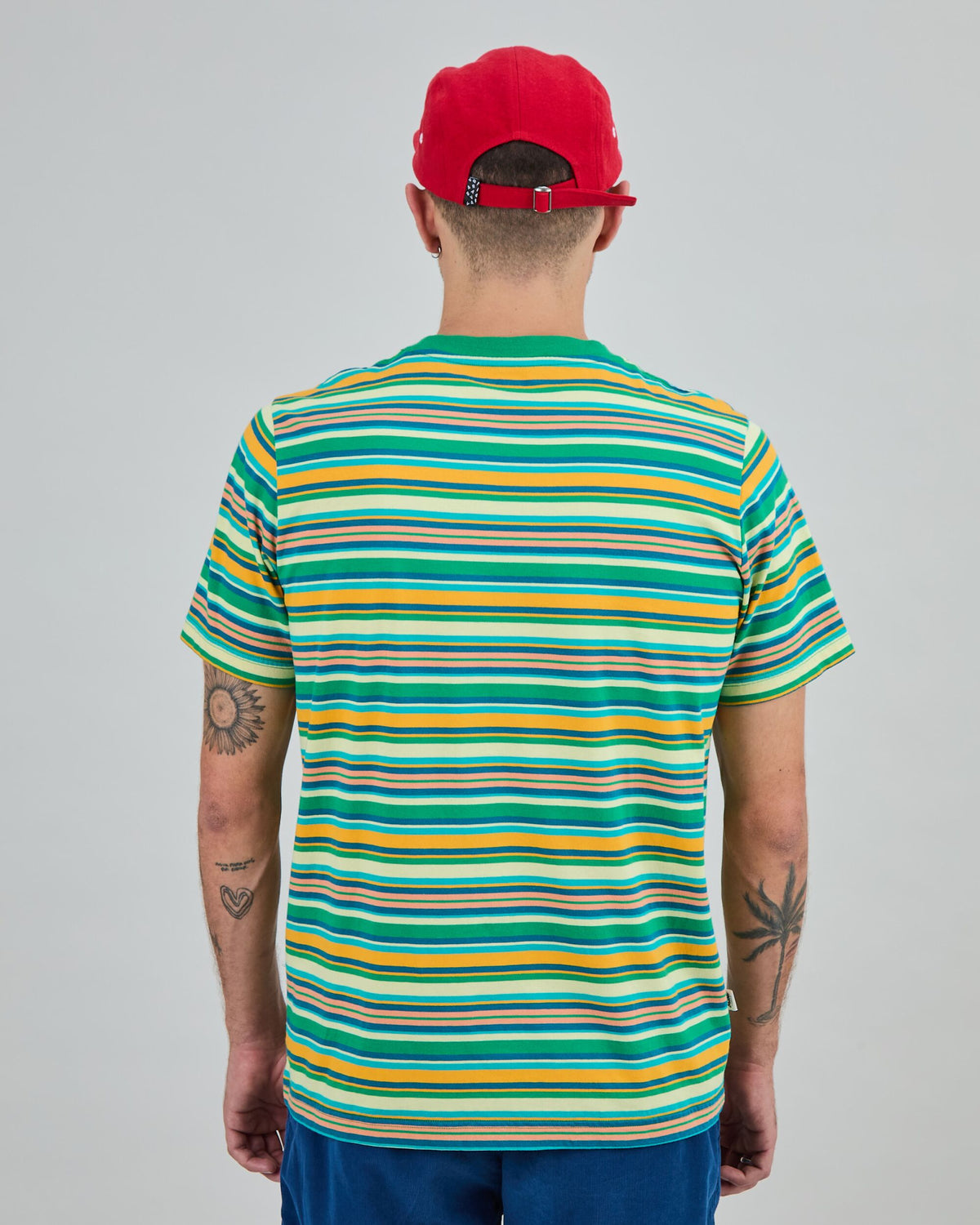 Stripes Regular T-Shirt Green