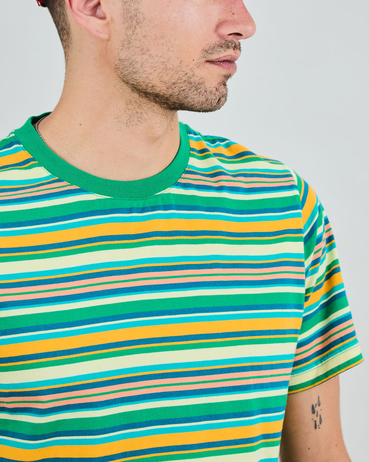 Stripes Regular T-Shirt Green