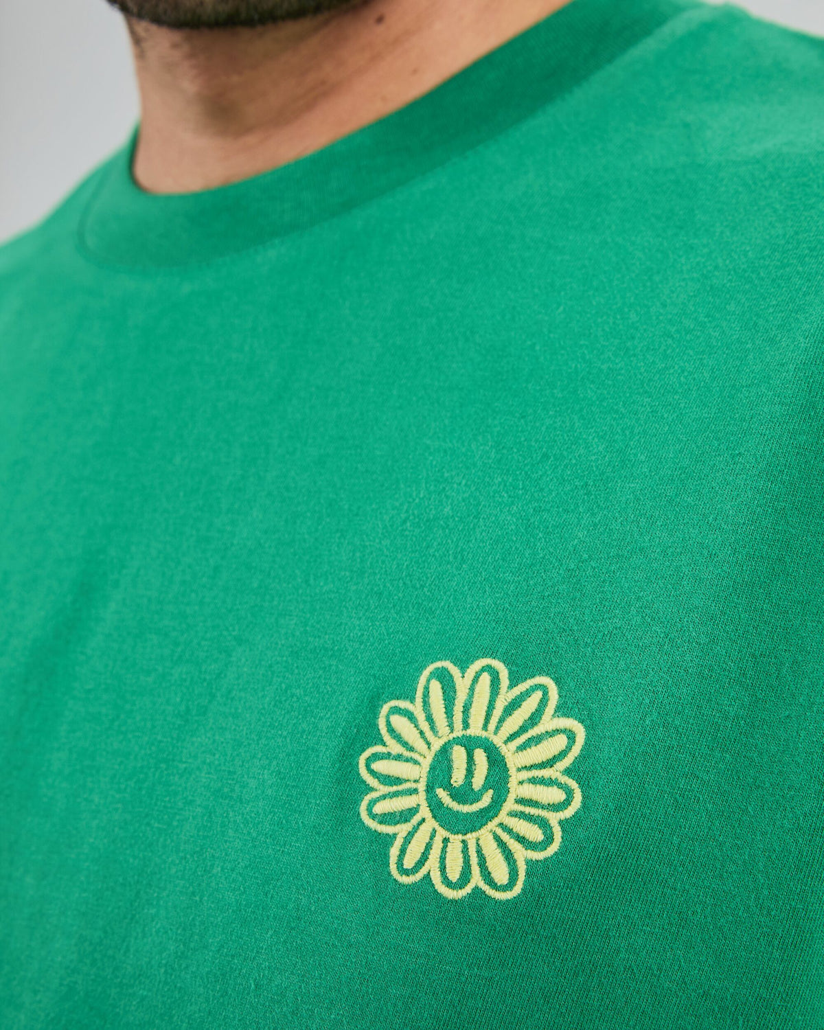 Asis Percales Daisy T-Shirt Green