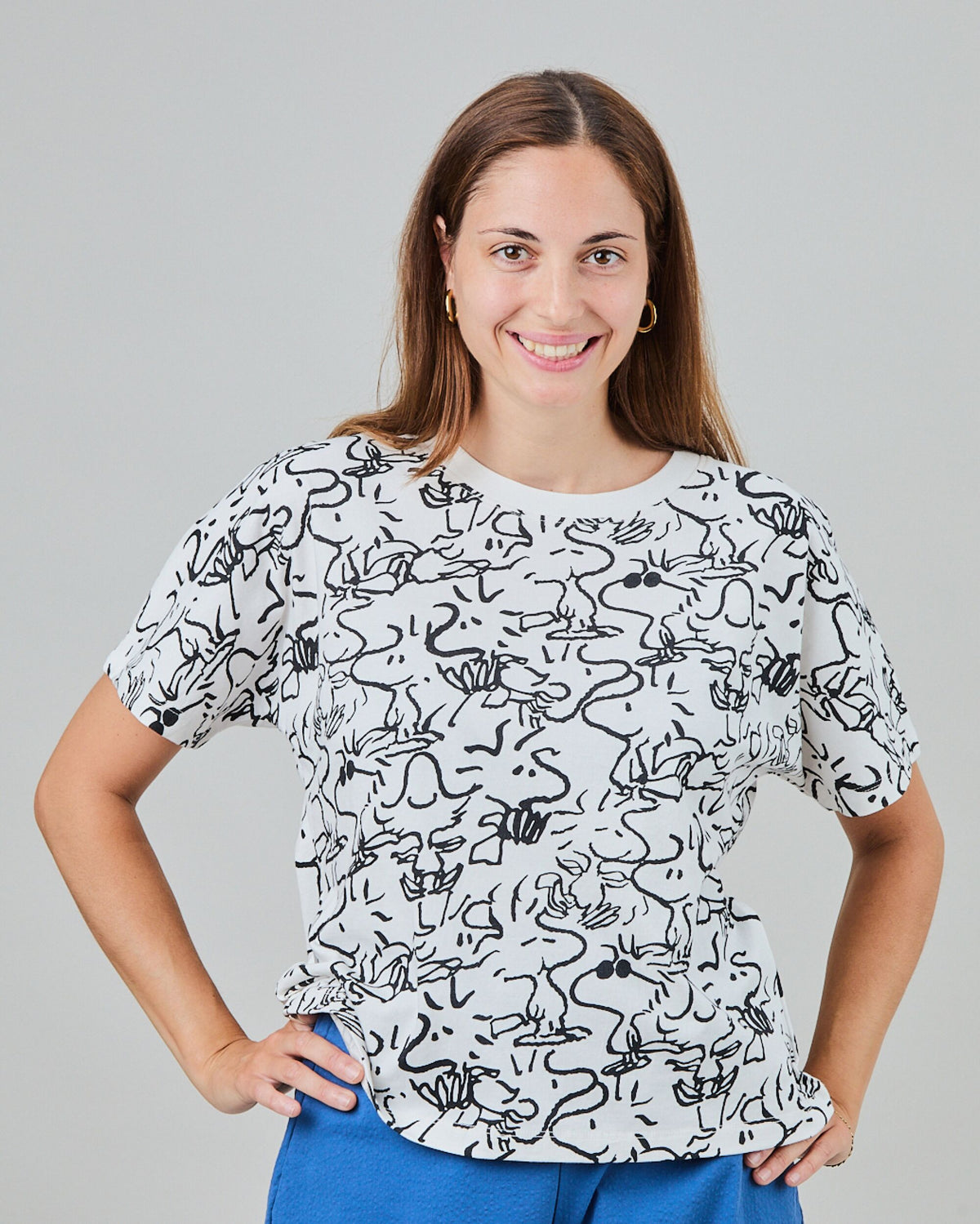 Peanuts Woodstock Oversize Tee White
