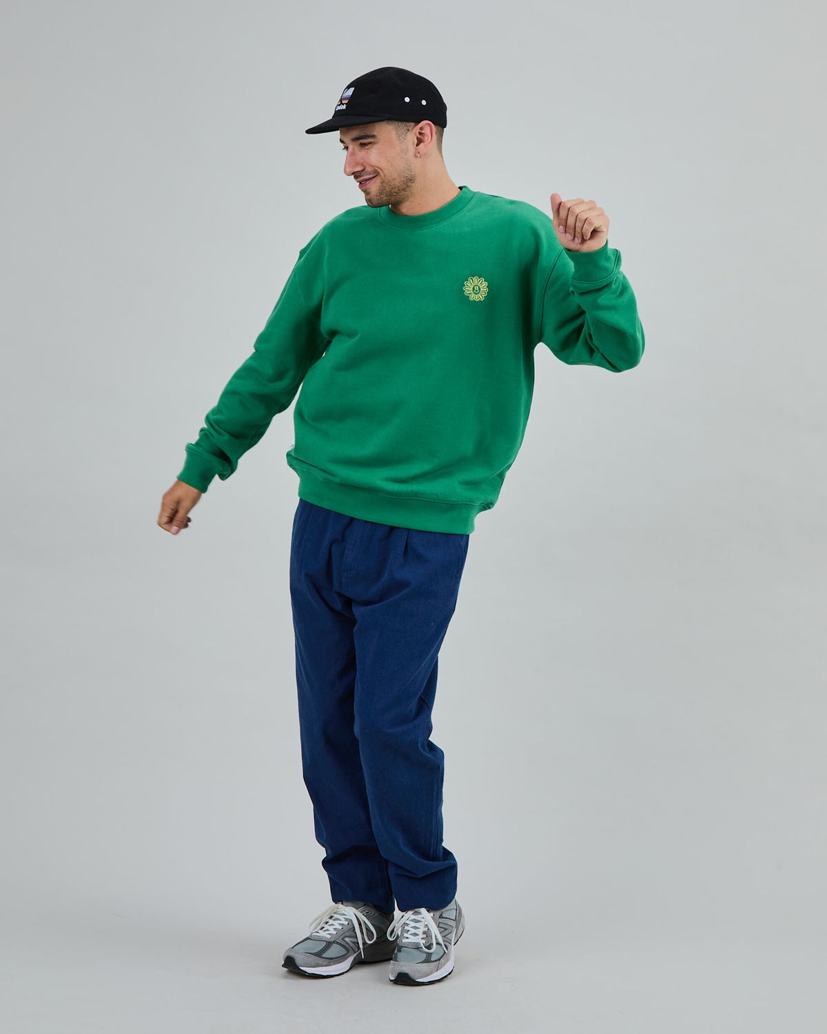 Asis Percales Daisy Sweatshirt Green