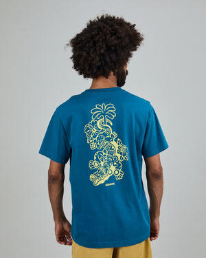 Asis Percales Crocodylus T-Shirt Blue