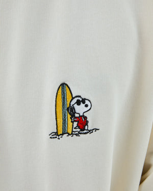 Peanuts Surf Sweatshirt Ecru